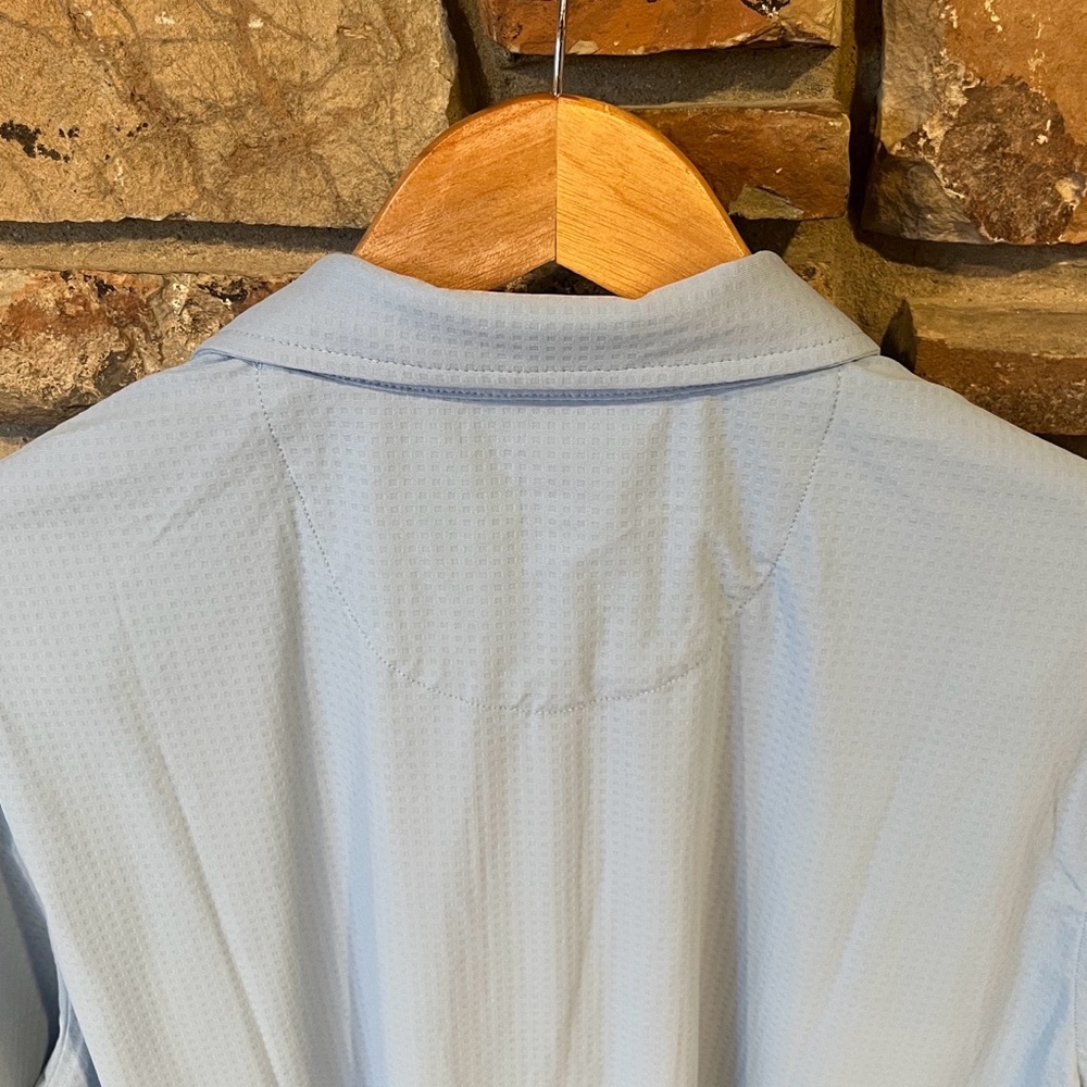 Southern Shirt Next Level Performance Polo in Ocean Breeze Light Blue - Picture 8 of 8